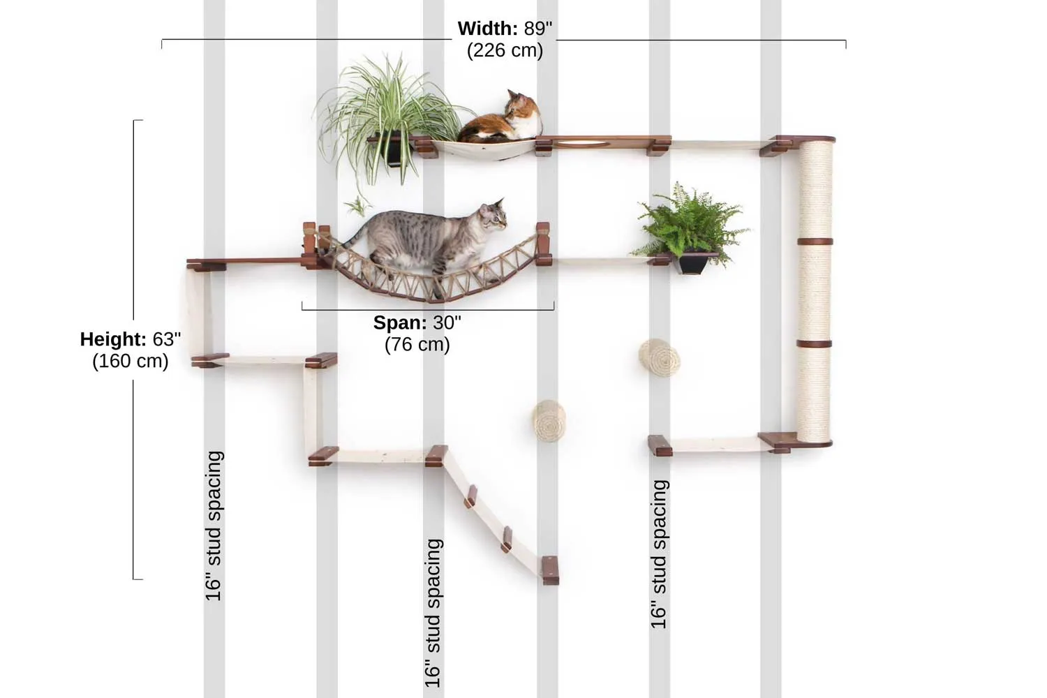 The Juggernaut - Indoor Cat Playground for Wall