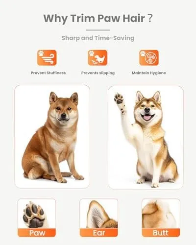 Ultra-Low Noise Dog Clippers for Grooming