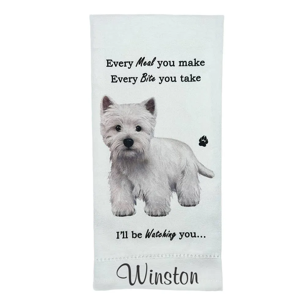 Westie Kitchen Towel