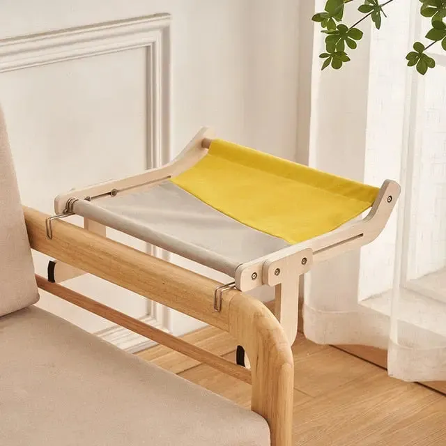 Wooden Window Adjustable Cat Hammock