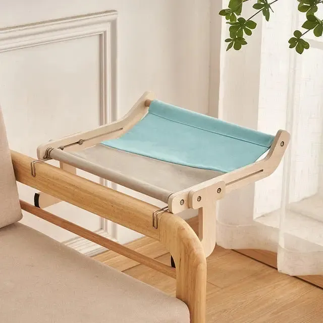 Wooden Window Adjustable Cat Hammock
